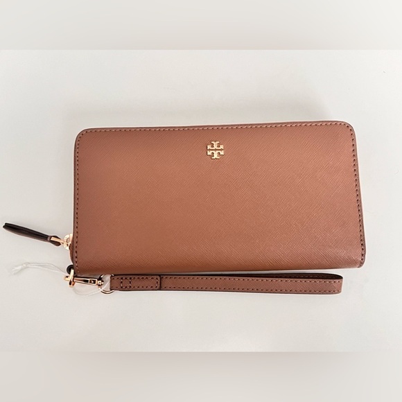 TORY BURCH EMERSON WALLLET /wristelet - moose - Picture 1 of 10
